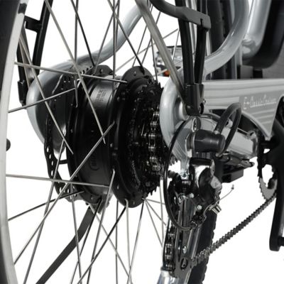 Image showing 9 th Young Electric E Classic Cruiser Electric Bike Step Over, 500W Rear Hub Motor, 48V 15Ah Matte Gun Metal 12801005MGM