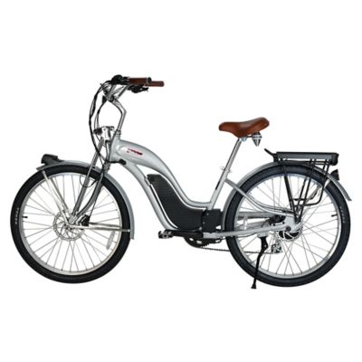 Image showing  E Classic Cruiser Electric Bike Step Through, 500W Rear Hub Motor, 48V 15Ah Silver