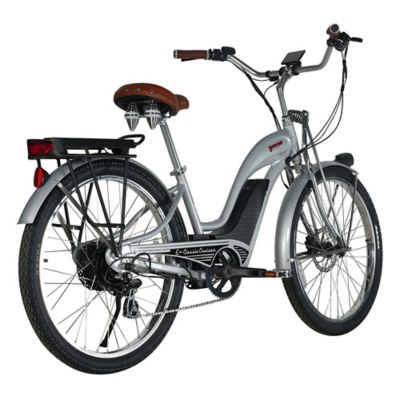 Image showing  E Classic Cruiser Electric Bike Step Through, 500W Rear Hub Motor, 48V 15Ah Silver