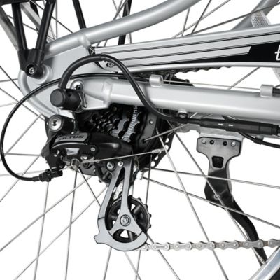 Image showing 5 th Young Electric E Classic Cruiser Electric Bike Step Through, 500W Rear Hub Motor, 48V 15Ah Silver