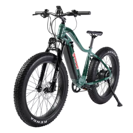 Young Electric E Scout Off-Road Fat Tire Electric Bike 750W 48V 15Ah Green Electric Bikes