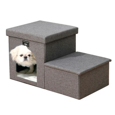 Image showing 6 th Ashfield & Harkness 2 Step Pet Stairs, Ladder for Cats or Small Dogs