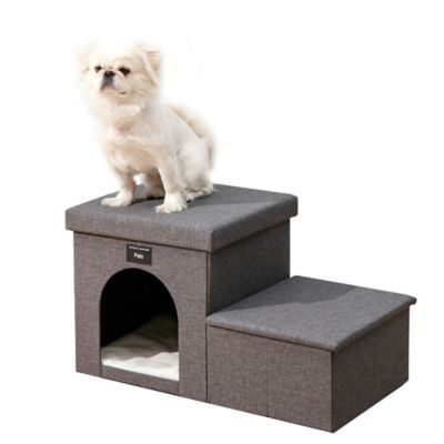 Image showing 7 th Ashfield & Harkness 2 Step Pet Stairs, Ladder for Cats or Small Dogs