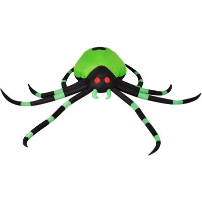 Haunted Hill Farm 6.5 ft. Wide Prelit Inflatable Spider