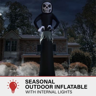 Haunted Hill Farm 20 ft. Tall Pre lit Inflatable Ghost Reaper