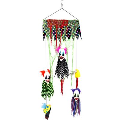 Haunted Hill Farm Animatronic Floating Clown Heads with Lights and ...
