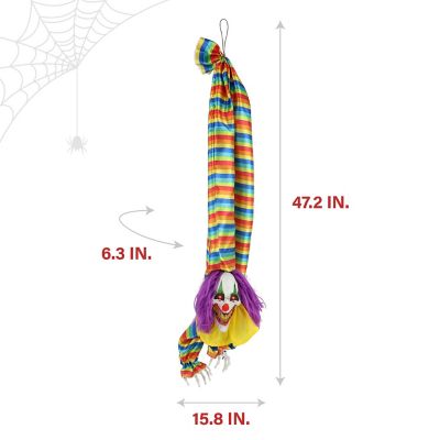 Image showing  Animatronic Hanging Upside Down Clown with Lights and Sound