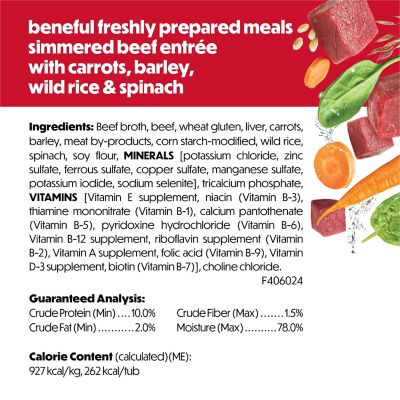 Image showing 5 th Purina Beneful Freshly Prepared Meals Simmered Beef Wet Dog Food, 10 oz.
