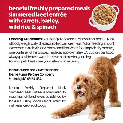 Image showing 6 th Purina Beneful Freshly Prepared Meals Simmered Beef Wet Dog Food, 10 oz.