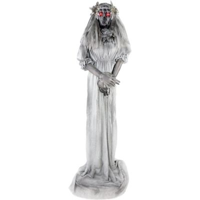 Haunted Hill Farm Lifesize Animatronic Haunted Lady Statue Halloween Decoration