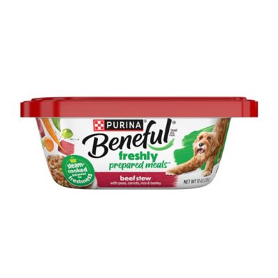 Purina Beneful Prepared Meals All Life Stages Beef Chunks Wet Dog Food, 10 oz. Tub