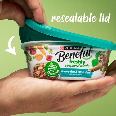 Image showing 7 th Purina Beneful Freshly Prepared Meals Beef Stew Wet Dog Food, 10 oz.