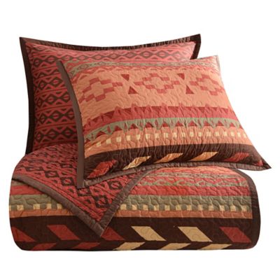 Image showing  Broken Arrow Reversible Quilt Set, 3 pc.