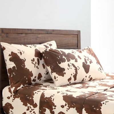 Paseo Road by HiEnd Accents 200TC Cotton Elsa Cowhide Sheet Set, 4 pc.