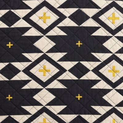 Image showing 6 th Paseo Road by HiEnd Accents High Desert Reversible Quilt Set, Black, 3 pc.