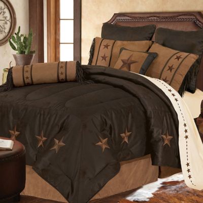 Paseo Road by HiEnd Accents Laredo Comforter Set, Chocolate, 6 pc.