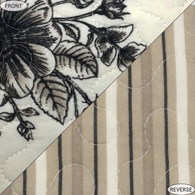 Image showing 9 th Paseo Road by HiEnd Accents Lyla Reversible Floral Print Quilt Set, 3 pc.