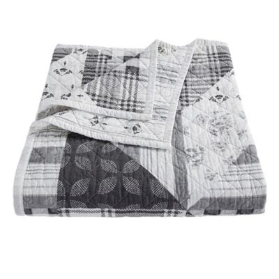 Image showing  Patchwork Prairie Reversible Quilt Set, 3 pc.