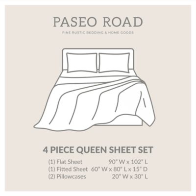 Image showing  Ranch Life 100% Cotton Horse Longhorn Western Print Bedding 3 pc. or 4 pc. Sheet Set