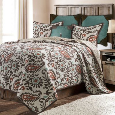 Image showing  Rebecca Paisley Reversible Quilt Set, 3 pc.