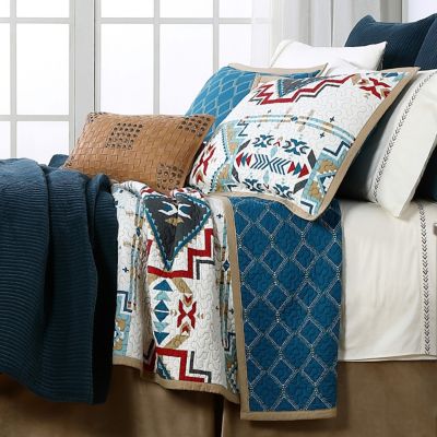Image showing  Spirit Valley Quilt Set, Teal, 3 pc.