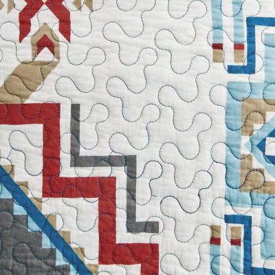 Image showing  Spirit Valley Quilt Set, Teal, 3 pc.