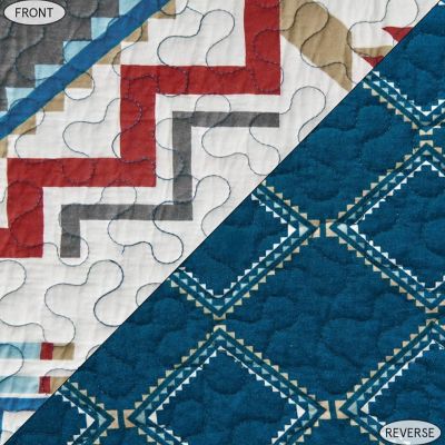 Image showing 6 th Paseo Road by HiEnd Accents Spirit Valley Quilt Set, Teal, 3 pc.