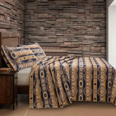 Paseo Road by HiEnd Accents Taos Wool Blend Blanket Set, 3 pc.