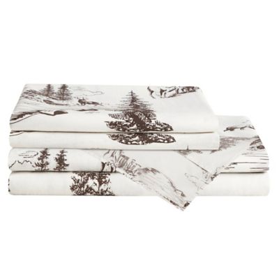 Image showing 2 th Paseo Road by HiEnd Accents 200TC Cotton White Pine Sheet Set, 4 pc.