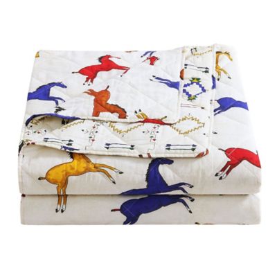 Image showing  Wild Horses Reversible Quilt Set, 3 pc.