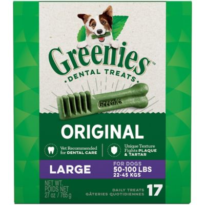 Greenies Original Large Natural Dental Care Dog Treats, 17 ct.