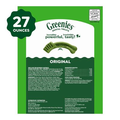 Image showing 7 th Greenies Original Large Natural Dog Dental Care Chews Oral Health Dog Treats, 27 oz.