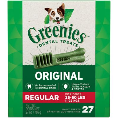 Greenies Original Regular Natural Dental Care Dog Treats, 27 ct.