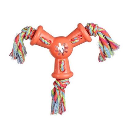 Image showing  Rope Dart Treat Holder Dog Toy, Assorted Colors