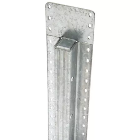 Lifetime 7' x 4" Steel Post Powder Coated Steel Fence Post with Top Plate for Inline Applications Galvanized Steel Metal Posts