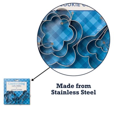 Image showing  6 pc. Stainless Steel Cookie Cutter Set