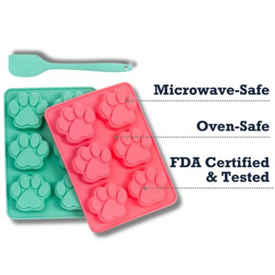 Image showing 5 th Country Living 3 pc. Silicone Treat Baking Kit, 2 Baking Trays, 1 Spatula