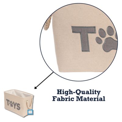 Image showing  Foldable Fabric Dog Toy Storage Bin
