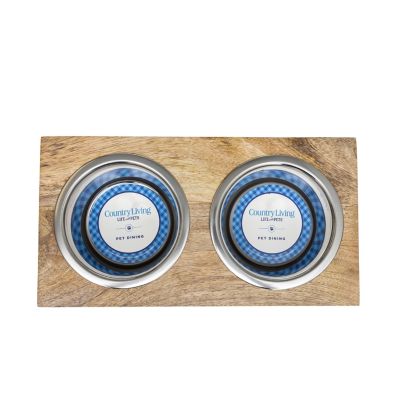 Image showing  Classic Elevated Wood Pet Feeder