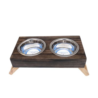 Image showing  Classic Elevated Wood Pet Feeder