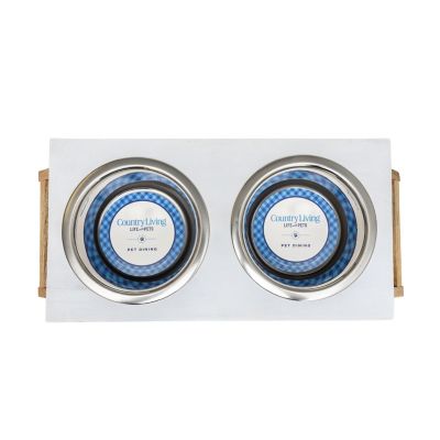 Image showing  Classic Elevated Wood Pet Feeder