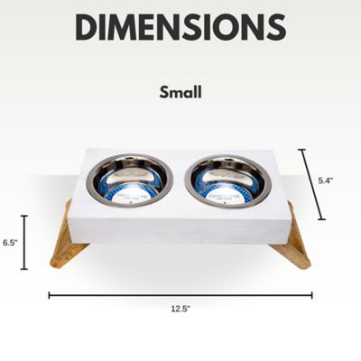 Image showing  Classic Elevated Wood Pet Feeder
