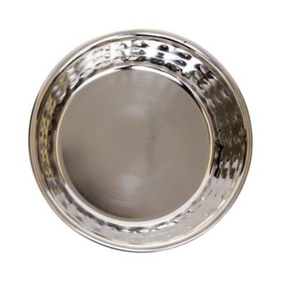 Image showing  Eco Chic Hammered Stainless Steel Dog Bowl