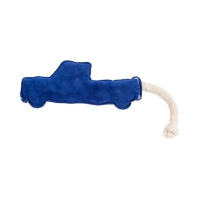 Image showing  Blue Pickup Truck Dog Toy, Durable Vegan Leather