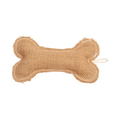 Image showing  Jean Leather Jute Bone Pillow Dog Chew Toy