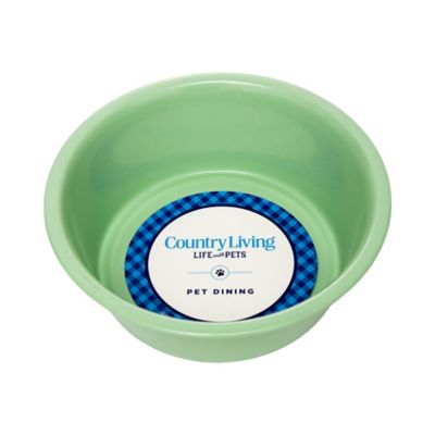 Image showing  Set of 2 Non-Slip durable Powder Coated Stainless Steel Heavy Dog Bowls