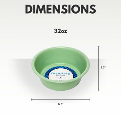 Image showing  Set of 2 Non-Slip durable Powder Coated Stainless Steel Heavy Dog Bowls