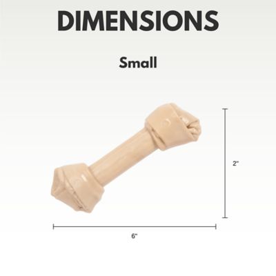 Image showing  Vegan Nylon Chew Dog Bone Durable Rawhide-Shaped Toy