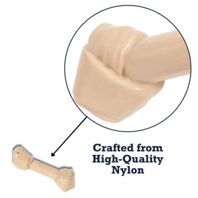 Image showing  Vegan Nylon Chew Dog Bone Durable Rawhide-Shaped Toy