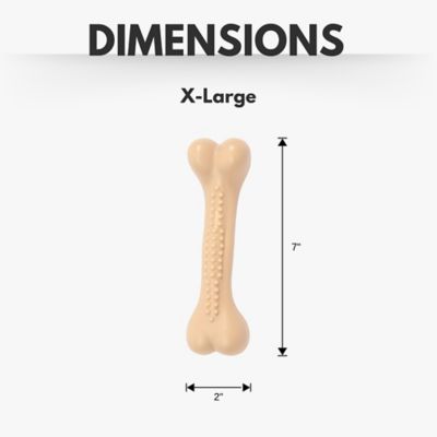 Image showing  Recyclable Nylon Chew Dog Bone Toy, Chicken Flavored